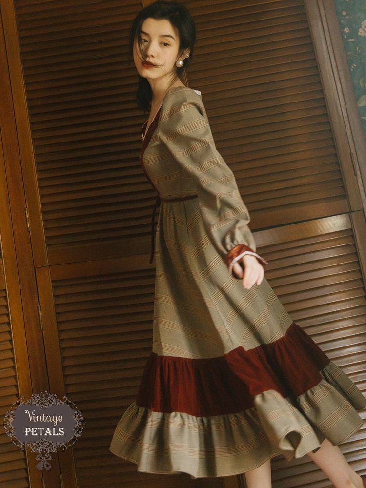 Váy Vintage phong cách tiểu thư  Lazadavn